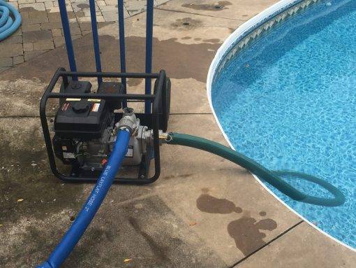 Lower Pool water during Pool Closing