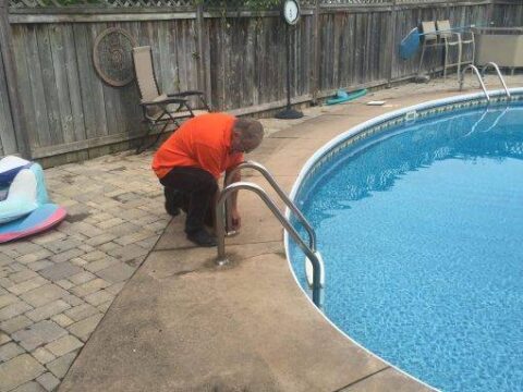 Pool Closing Remove Deck Equipment